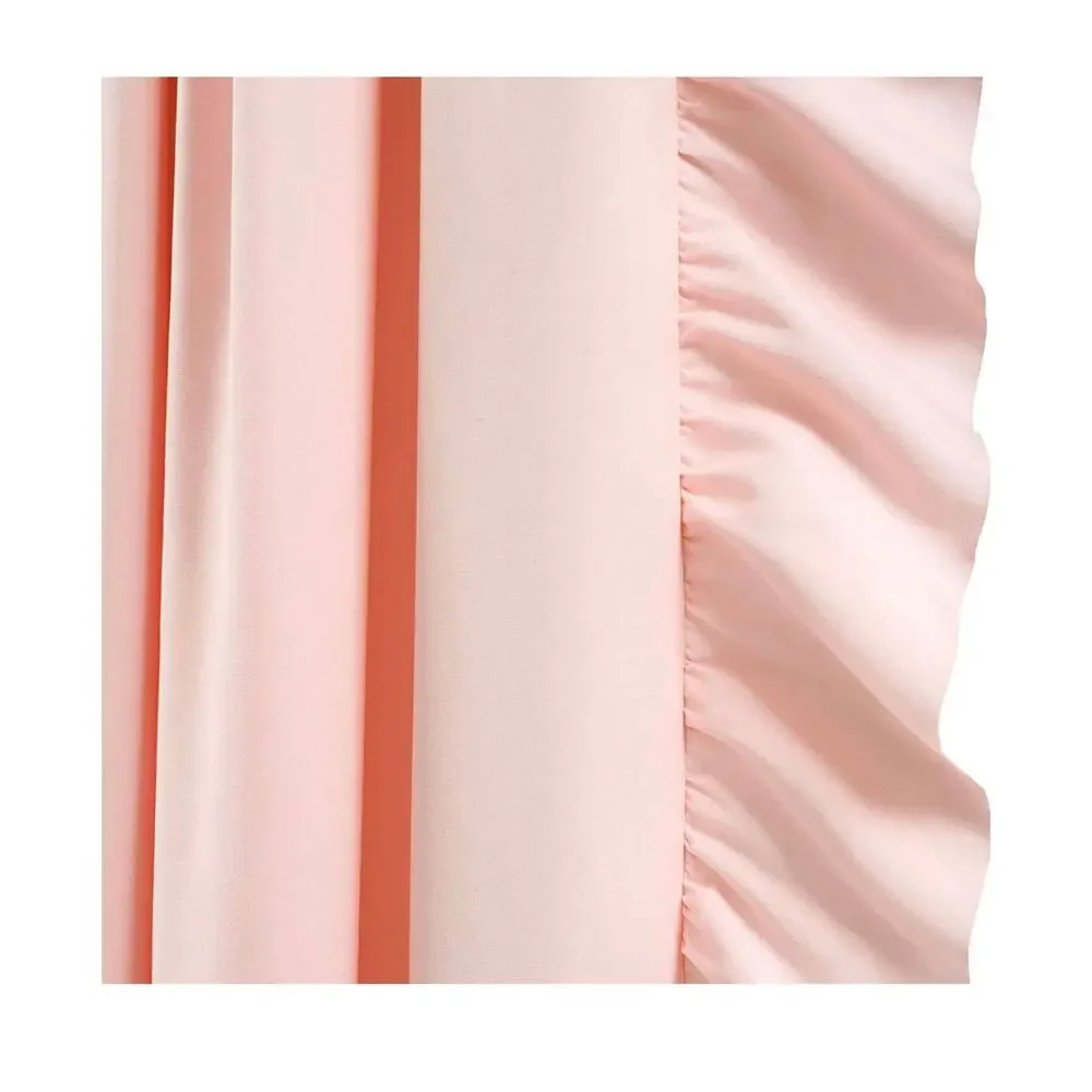 Lush Decor Reyna Ruffle Window Curtain Panel Set for 1 Window - Picture 5 of 9